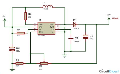 Dc To Dc Step Up Converter Circuit Diagram