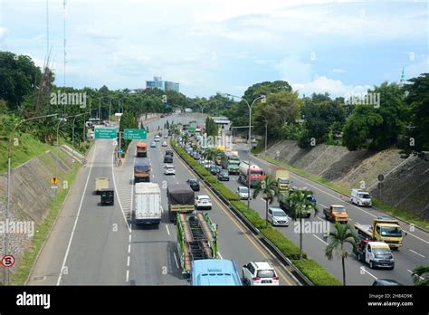 Traffic Situation On A Toll Road In Jakarta Stock Photo Alamy