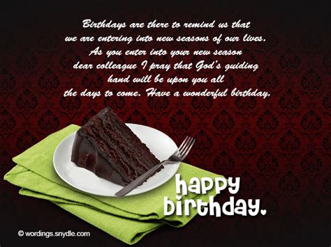 Birthday Messages for Colleague - Wordings and Messages