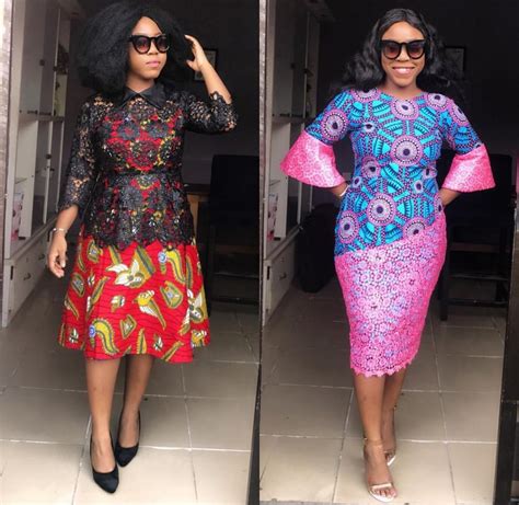 Smart Ankara And Lace Combination Styles 2019/2020 - Hairstyles 2u