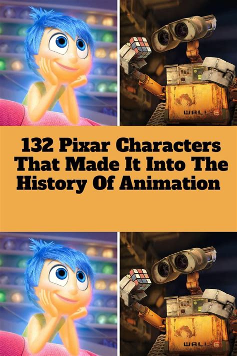 132 Pixar Characters That Made It Into The History Of Animation Artofit