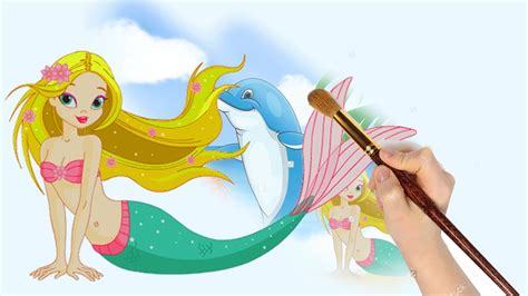 58 gambar sketsa kuda poni putri duyung. Mewarnai Putri Duyung Dan Lumba Lumba - Mermaid Coloring ...