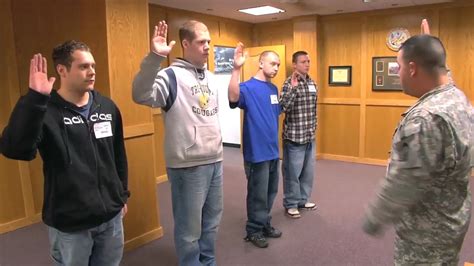 Meps Military Oath Of Enlistment Youtube