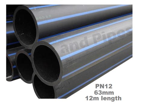 Hdpe Poly Pipe 63mm Sdr11 Pn16 Straight 12m Length Pumps And Pipes