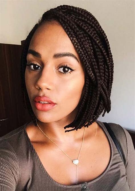 Whether you possess long hair or short, styling it up is an essentiality. 23 Short Box Braid Hairstyles Perfect for Warm Weather ...