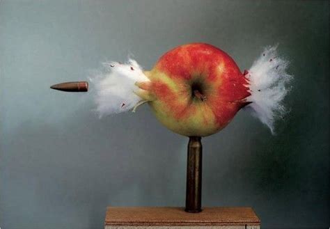 Bullet Through Apple By Hubert Becker