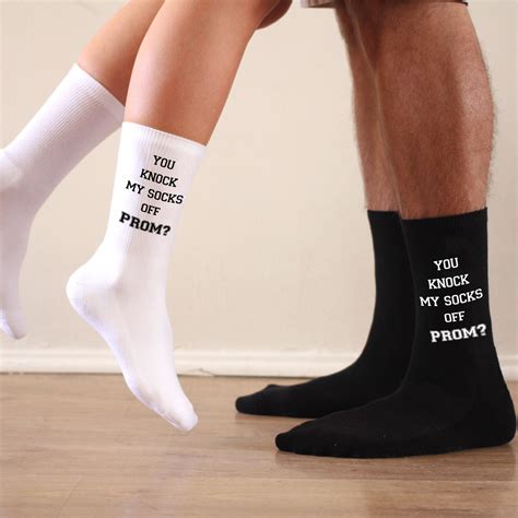 Promposal Socks You Knock My Socks Off For Prom 2021 Cotton Etsy