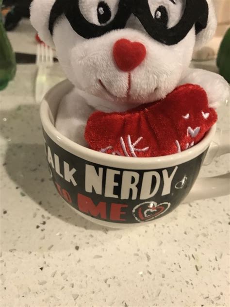 Talk Nerdy To Me Coffee Cup And Plush Bear Heart Collectibles