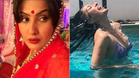 Shakti Actress Kamya Punjabis Killing It In A Bikini As She Beats The Heat In A Pool Check Pic