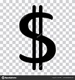 Dollar Symbole Devise Usd Une Étiquette D'argent Icône Noire Sur Stock ...