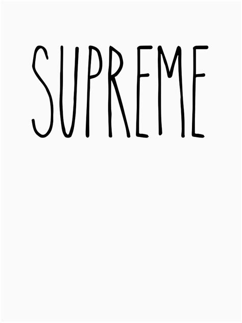 The Word Supreme In A Thin Font Womens Relaxed Fit T Shirt By