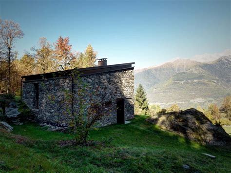 Modern Stone Cabin In Northern Italy Is A Romantic Gem