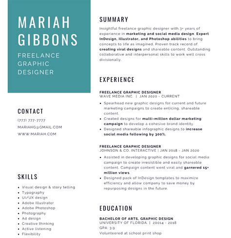 How To Create A Freelance Graphic Designer Resume That Lands You Gigs