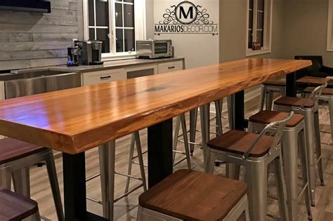 Home Bar Table Live Edge Sofa Table Behind Couch Table Etsy Home