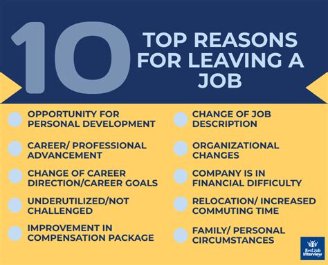 acceptable causes for leaving a job mibuenempleo