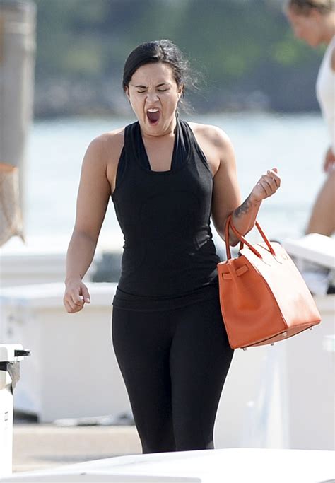 Demi Lovato In Swimsuit At A Boat In Miami 06272016 Hawtcelebs