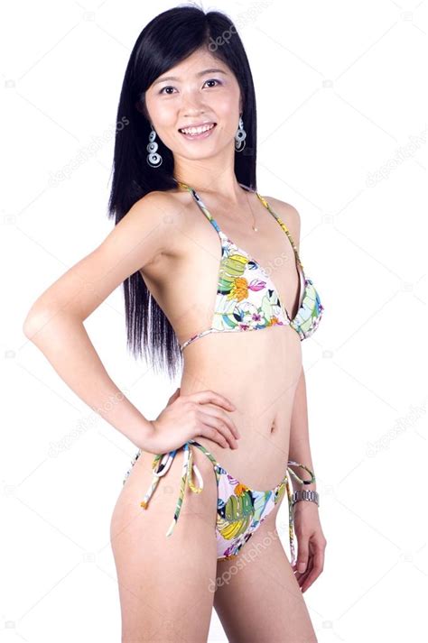 Chinese Girl In Bikini Stock Photo Bartekchiny