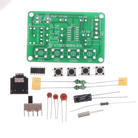 Ssy Components Pcb Board 2 Battery Boxes Kt0837 Fm Radio Kit
