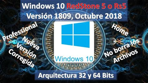 Descargar E Instalar Windows 10 Pro 64 Y 32 Bits 1809 Redstone 5 Sin