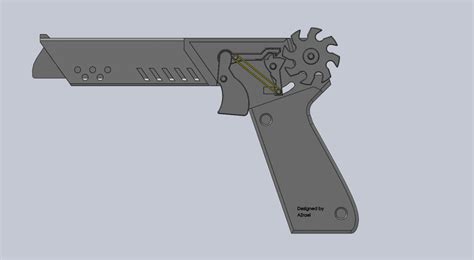 Uses step up trigger mechanism. 3D Print Rubber Band Gun | 3D CAD Model Library | GrabCAD