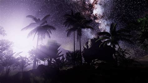 4k Astro Of Milky Way Galaxy Over Tropical Stock Footage Sbv 327089964
