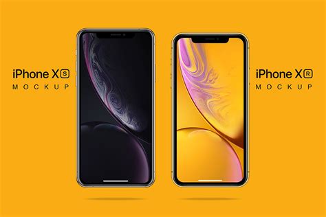 Connect with them on dribbble; iPhone XS, XR Free Mockup - Free Mockups