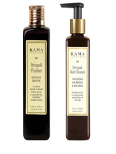 buy kama ayurveda set of bringadi hair cleanser and bringadi thailam hair oil 200ml each hair