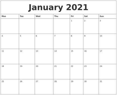 Printable Calendar 2021 Fillable Avnitasoni