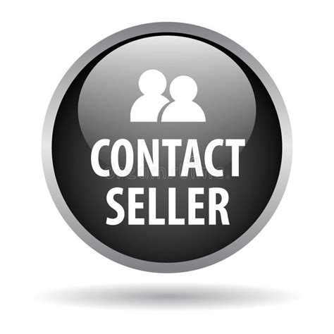 Contact Seller Web Button Stock Illustration Illustration Of Icons