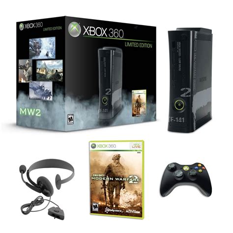 Xbox 360 Limited Edition Call Of Duty Modern Warfare 120gb Console Bundle Renewed