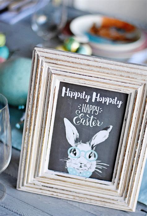 Hippity Hoppity Happy Easter Brunch Bunny Party Instant Download