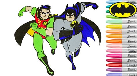 Batman coloring games and batman coloring book for children! Batman Coloring Book Pages Robin DC Comics Superhero ...