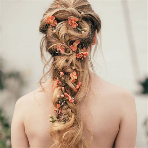 Rapunzel Flower Hair Vine Flowers In Hair Wedding Hair Inspiration
