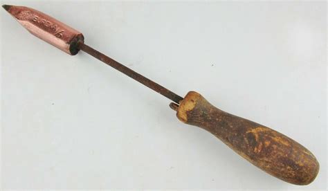 Vintage Eureka Copper Tip Soldering Iron 43 Oz Primitive Tinsmith