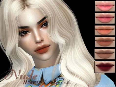 The Sims Resource Nude Mousse Lipstick By Baarbiie Giirl Sims