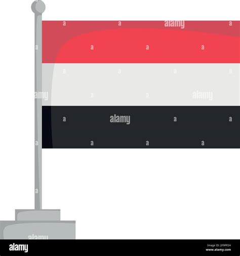 National Flag Of Yemen Vector Illustration Stock Vector Image And Art Alamy