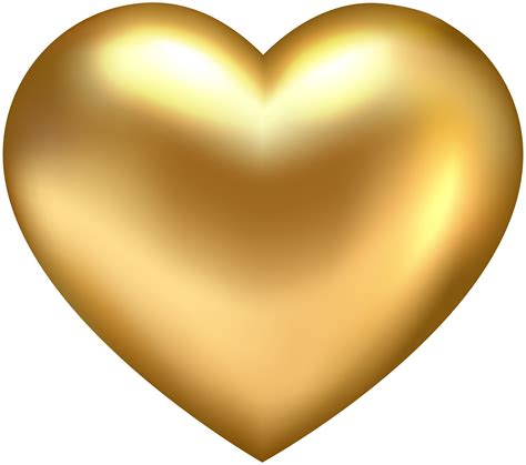 Clipart Gold Heart png image