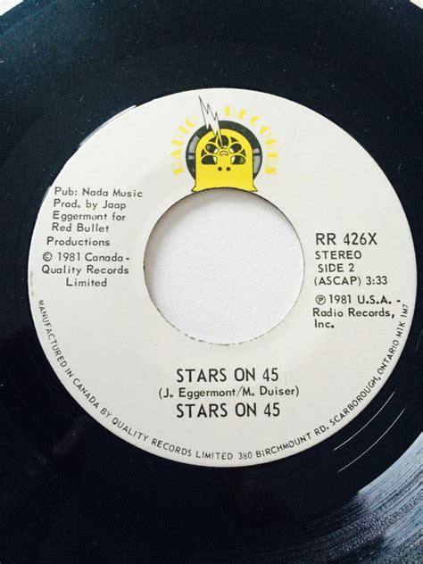 Stars On 45 Stars On 45 1981 Vinyl Discogs