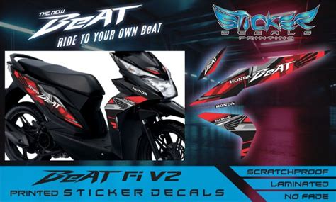 Honda Beat Fi V2 Sticker Decals Lazada Ph