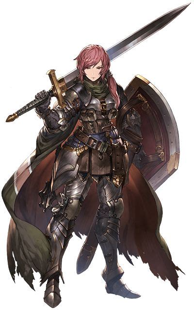 Female Knight Character Art Warrior Woman Fantasy Character Design