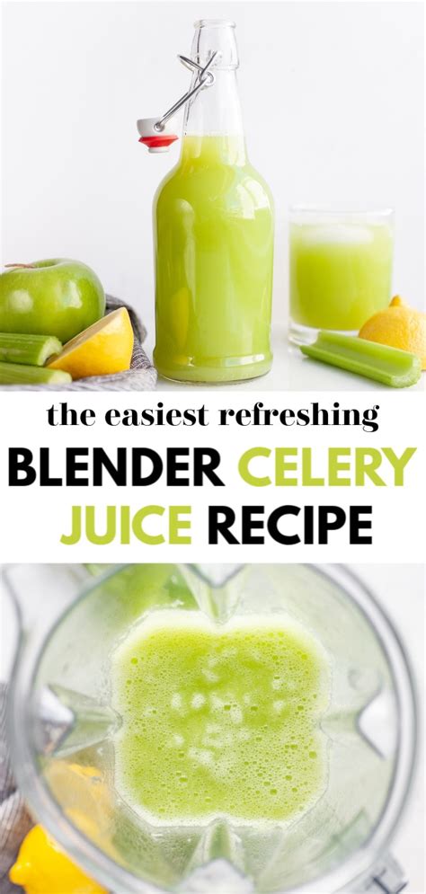 Juicing recipes to help get you started. Make this easy, healthy, and simple celery juice recipe in the vitamix or blender (no need for ...
