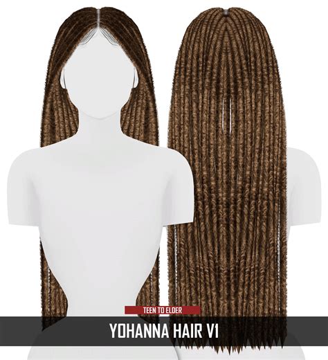 Coupure Electrique Yohanna Hair V1 Sims 4 Hairs