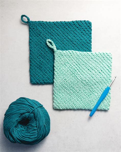 easy double thick crochet potholder free pattern sarah maker