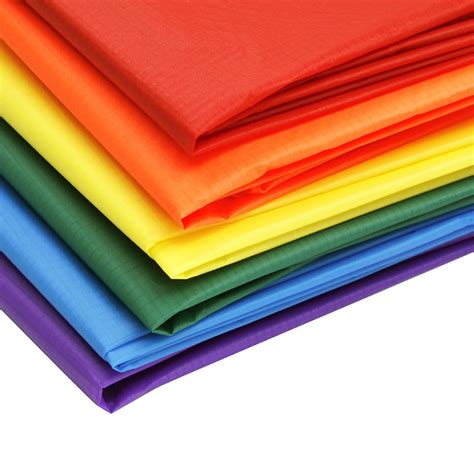 Ripstop Nylon Fabric Ultra Light Kite Fabric Pu Coated 14 Colors 14