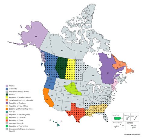 Active Separatist Movements In The Usa And Canada According To
