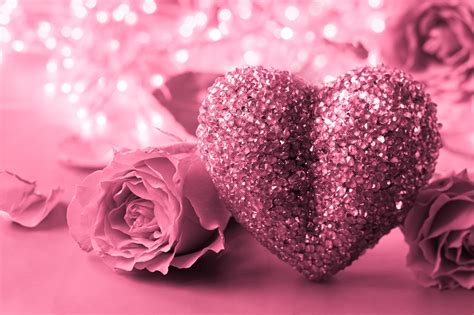 Fondos De Pantalla Día De San Valentín Rosas Rosa Color Corazón