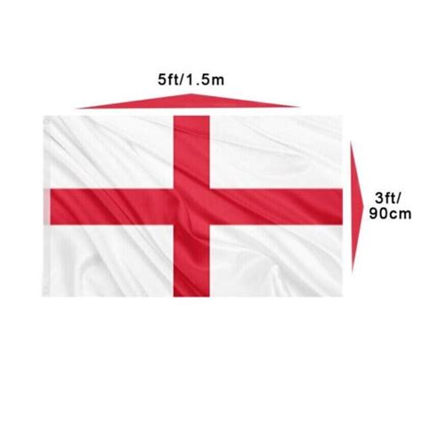 England St George Large Flag 5ft X 3ft 15m X 90cm Polyester With
