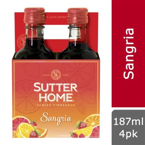Kroger - Sutter Home Sangria, 4 bottles / 187 mL
