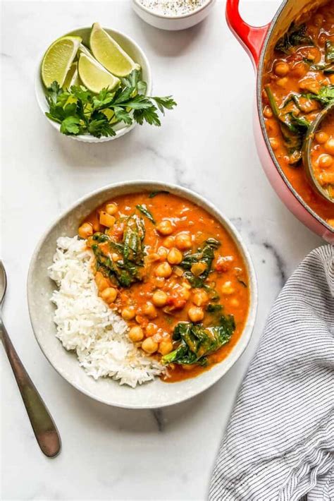 Chickpea Spinach Curry This Healthy Table