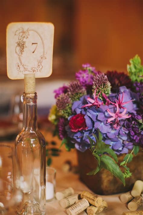 Vineyard Wedding Reception Table At Courtney Onofreys